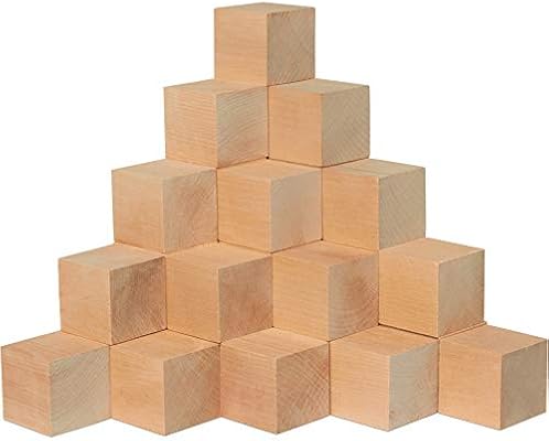 unfinished wooden blocks