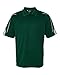 adidas Golf Mens Climalite 3-Stripes Cuff Polo (A76) -Forest/White - L