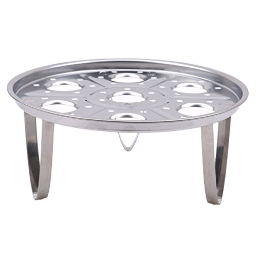 Meolin Egg Steamer Rack for Instant Pot Stainless Steel Egg Cooker Rack,Stainless steel,6.8in
