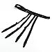 Women's Elastic Stocking Clip Garter Adjustable Suspender Simple Single Belt Design Thigh high Stocking Accessories(Black)