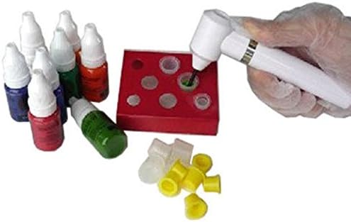LAUREN STORE, Electric Tattoo Ink Mixer Pigment Agitator With 5 Mixer Sticks Tattoo Machine