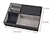 Iremico 5 Compartments Black Leatherette Valet Tray Catchall Caddy-10 Inches