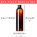 Newday Bottles, Plastic Bottle 6 Oz Amber Cosmo Round PET BPA-Free with Black Lock Down Lotion Pump, Pack of 6