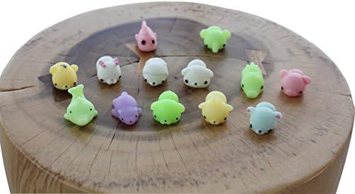 Squishies That Change Color - Color Changing Squishies - 13-Pack Night Glow Animal Squishees