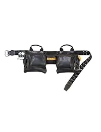 Bolsa para herramientas y clavos de carpintero DeWalt, con 10 bolsillos, de la mejor piel plena flor