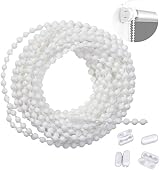 First Blinds 4.5mm Beaded Chain Cord for Roller Romans White Plastic view 1