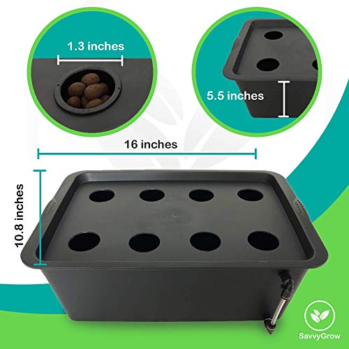 DWC Hydroponics Growing System Medium Size Kit w/Airstone, Bucket