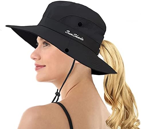 CHARM Womens Summer Beach Sun Hat - Wide Brim Gardening UV
