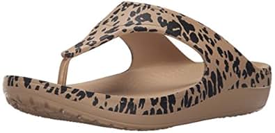 Amazon.com | Crocs Women's Sloane Leopard Flip Flop | Flip-Flops