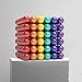 LOVEYIKOAI Upgraded 5MM 216 Pcs Magnets Cube Building Blocks Magnetic Toys Colorful Buildable Sculpture Office Stress Relief Toys for Adults (6 Colors)