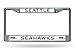 Rico Industries NFL Seattle Seahawks Standard Chrome License Plate Frame, 6 x 12.25-
