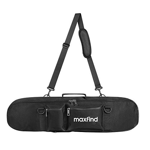 image for Maxfind Waterproof Skateboard Oxford Fabric PVC Backpack Cruiser Carry