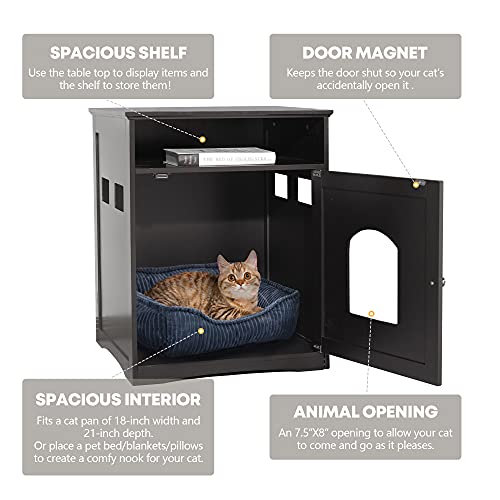 COZIWOW Enclosed Litter Box Enclosure Furniture Hidden