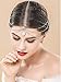 Barogirl Head Chain Wedding Rhinestones Boho Bridal Headpiece for Women