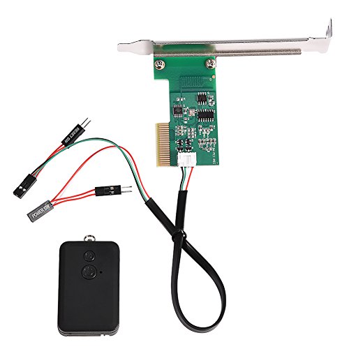 Richer-R Remote Control for Computer, Mini PCI/PCI-E Desktop PC Remote Control 20m Wireless Restart Switch Turn On OFF Computer (PCI)