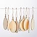 N&T NIETING Natural Wood Slices with Holes 30pcs 7.36cm Round Christmas Wooden Circles Ornaments for Art and Crafts Christmas Ornaments DIY Crafts