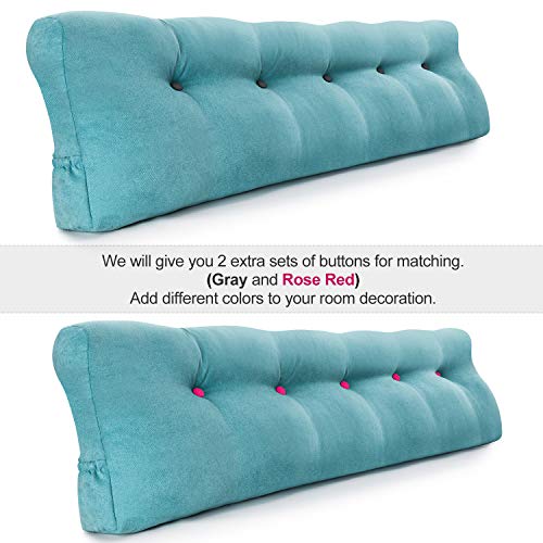 Vekkia Large Triangular Bed Rest Positioning Support Pillow for Reading