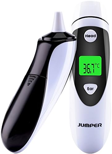 Forehead and Ear Thermometer, Improved Accuracy with Clinically Tested Infrared Digital Thermometer Instant Read with FDA & CE Approval for Baby, Children & Adult
