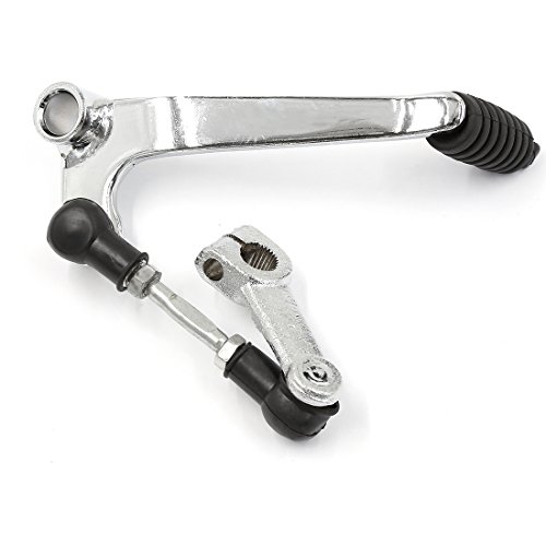 Uxcell a15110300ux0410 Sliver Tone Metal Gear Shifter Shift Lever 28cm Long for GN Motorcycle