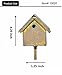 G & F Products MiniGardenn 10020 Fairy Garden Miniature Bird House Pick, brown