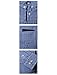 TAM WARE Mens Premium Slim Fit Checkered Plaid Cotton Longsleeve Shirt TWCS15-NAVY-M