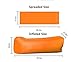 Sleeping Cloud Inflatable Lounger Bag Ripstop - Outdoor Hammock Portable Air Sofa Bag - Hangout Air Couch Sleeping Bag For Hiking Camping Picnics&Music Festivals (Orange)