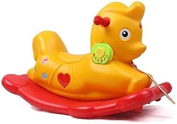 yellow rocking horse