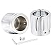 Amazicha Chrome CNC Edge Cut Front Axle Nut Covers Cap for Harley Davidson Touring 2008-2018