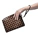 checkered Makeup Bag Travel Cosmetic Bags Shell Shape Checkered toiletry Travel Bag PU Vegan Leather Travel Organizer
