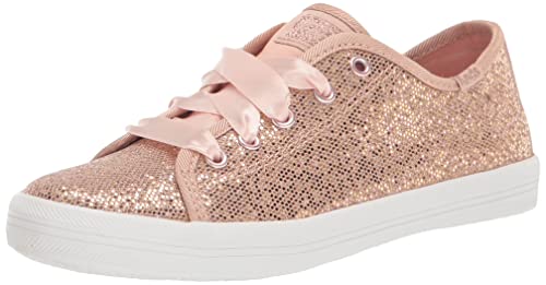 Keds Girls Kickstart Celebrations (Big Little Kid) Sneaker, Rose Gold Sparkle, 2