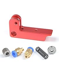 [Versión mejorada] yotino mano derecha MK8 extrusora Bowden remoto accesorios extrusora filamento All a distancia de metal bloque de marco para RepRap 3d impresora Kossel Prusa
