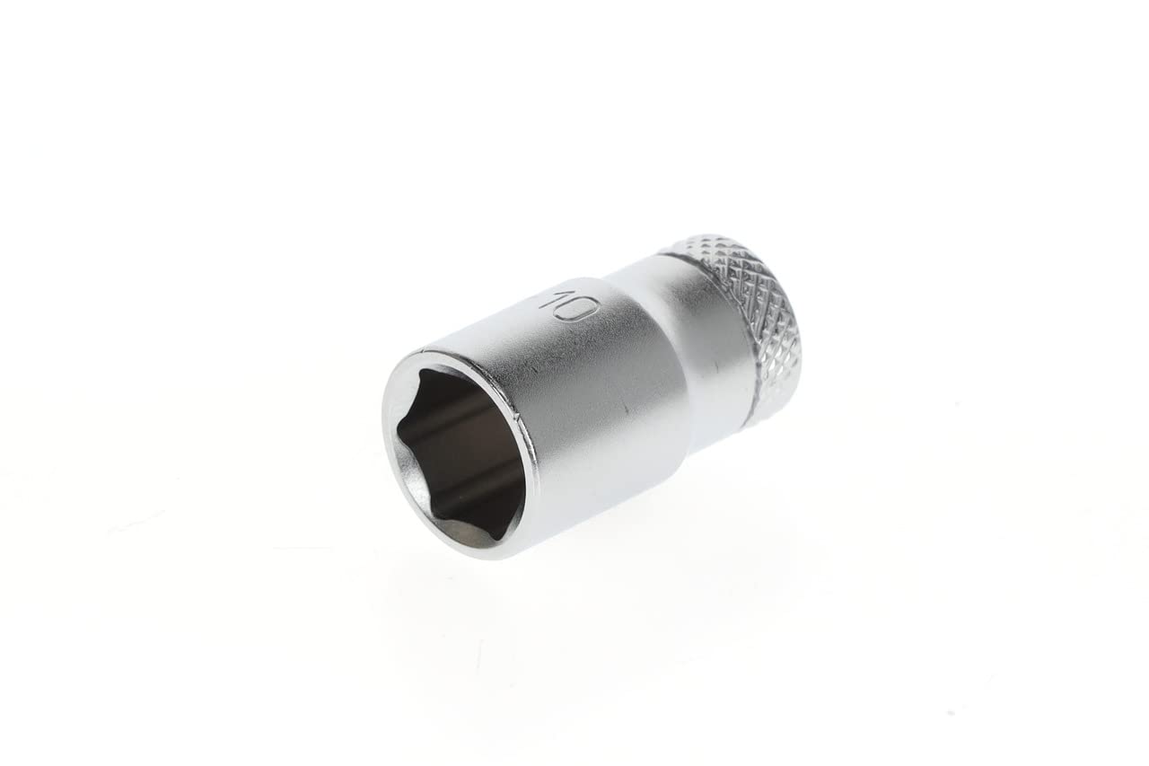 GEDORE Socket, 1/4" 6.3 mm drive, Hexagonal, 10 mm width, Tool, 20 10, Chrome-plated steel