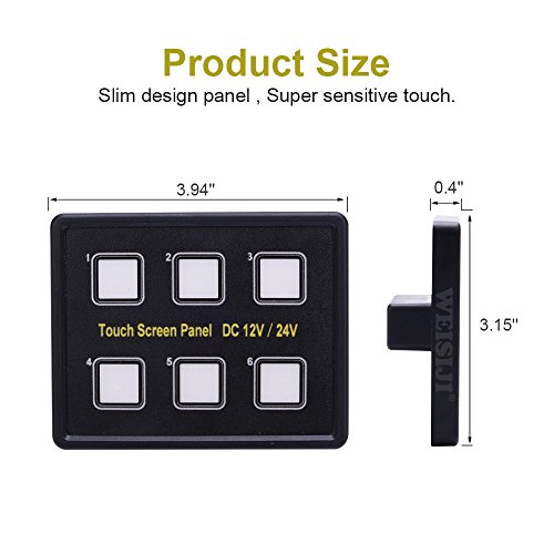 Led Switch Panel Weisiji 6 Gang Capacitive Touch Screen Diy