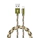 Camouflage iPhone charging cable by Trendsetter | Nylon Braid 3.5ft(1m) usb fast charging cord for iPhone X 8/8 Plus 7/7 Plus 6/6s Plus 5, iPad Air 2, iPad mini 4 3 2, iPod touch Army Luxury Style