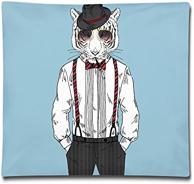 Somke Tiger Comfortable Soft Pillow Bed Pillow Household Pillow Office Pillow Bolster 1818 Inches