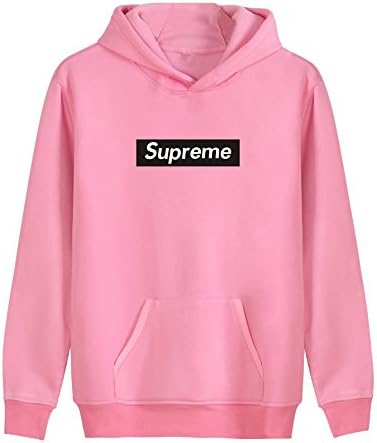 Tianlou Adults Printed Hip Hop With Kangaroo Pocket Pullover Hoodie Sweatshirts