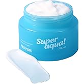 PRETTYSKIN Super Aqua Cream – Hydrating Gel Moisturizer with 8 Types of Hyaluronic Acid, Centella Asiatica, and Aloe Vera – Lightweight Cooling Face Cream for Dry and Dehydrated Skin 3.38fl.oz.