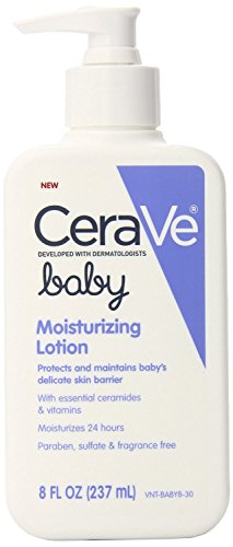 CeraVe Baby Moisturizing Lotion, 8 Fluid Ounce (Pack of 2)