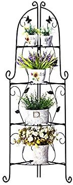 XAJGW 4Tier Indoor Outdoor Herb Flower Plant Planter 3 Pots Pot Flower Stand Stands with for Decorate Your Balcony, Sitting Room, Porch, Office, Coffee Shop, Restaurant, Hotel and More