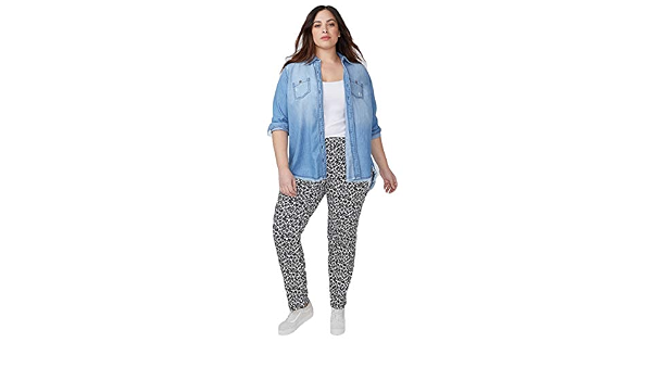 Lane Bryant Allie Floral Pull on Ankle 