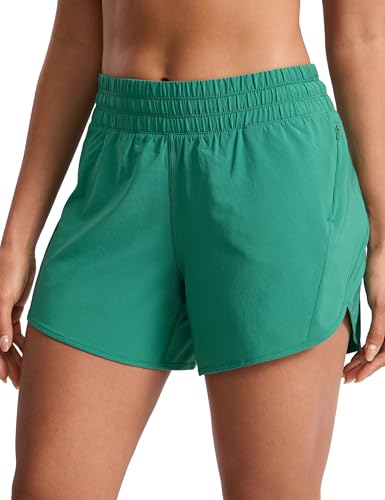 CRZ YOGA Dolphin Athletic Shorts 5" Cascadia Green Small - Used condition - US$21.73