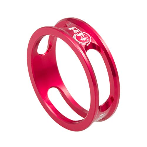EASTERN POWER Bike Headset Spacer 1-1/8" MTB Headset Spacers Road Bicycle Stem Spacers 10mm x 4, Red - Thumbnail 2