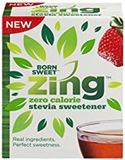 "Born Sweet Zing" Zero Calorie Stevia Sweetener Packets - 80 Count