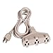 8FT SPT-3 16/3 Indoor/Outdoor Extension Cord,3 Prong,3-Outlet Power Strip