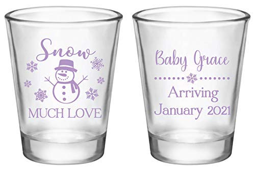 personalized shot glasses for baby shower