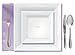 Chinet Classic White Dinner Plate, White, Square, 9-1/2 Inch, 15 Count