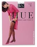 HUE Women's Sheer French Lace Thigh Hi Stocking