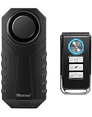 Wsdcam 113dB Bike Alarm Wireless Vibration Motion Sensor Waterproof Motorcycle Alarm with Remote