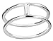 .925 Sterling Silver Double Lines Knuckle Ring