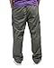 YGT Men's Relaxed Straight Chef Dungarees Pull On Cargo Pant